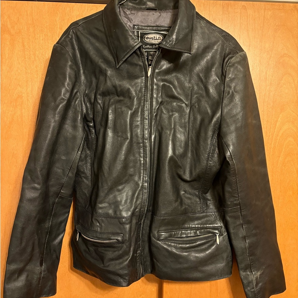 Austin Clothing Black Leather Jacket for Women